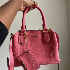 pink Steve Madden cross body bag